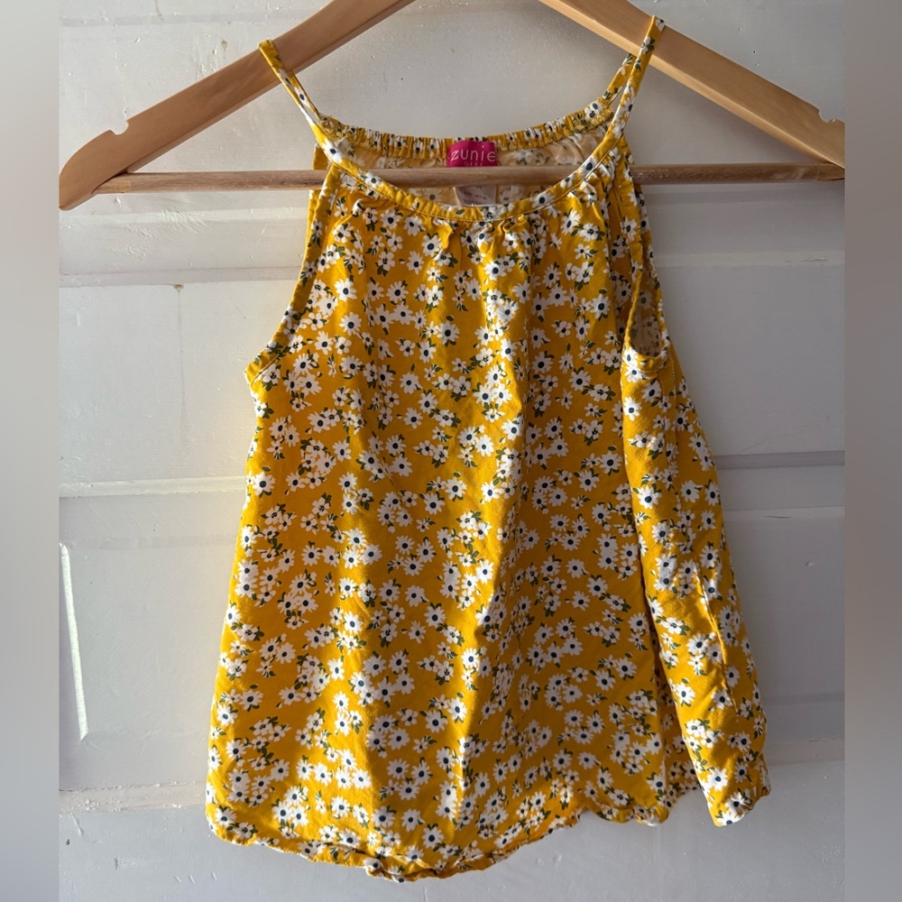 Zunie Yellow Floral Top